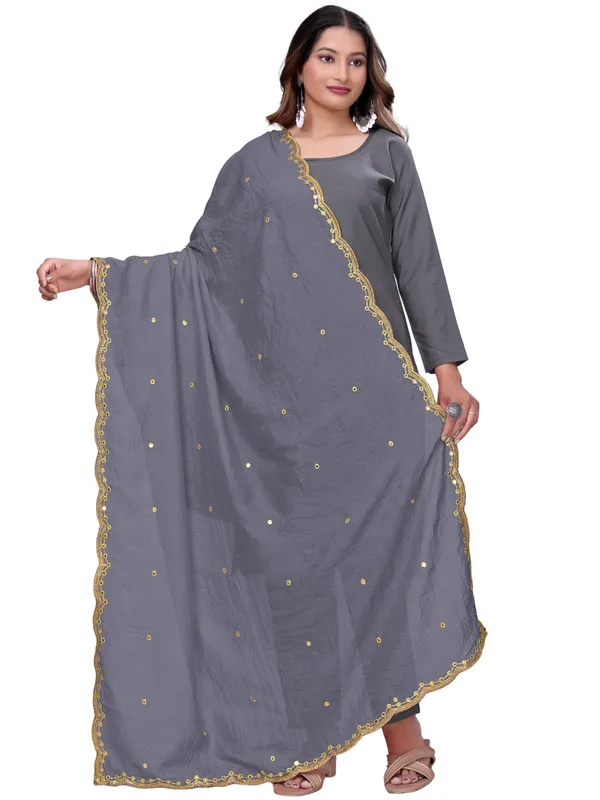 Vichitra_Art_Silk_Mirror_Work_Dupatta_With_Zari_Embroidery_Grey