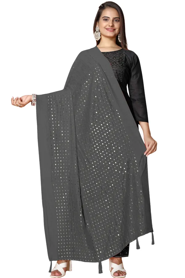 Chanderi_Sequin_Embroidered_Dupatta_With_Tassels_Grey
