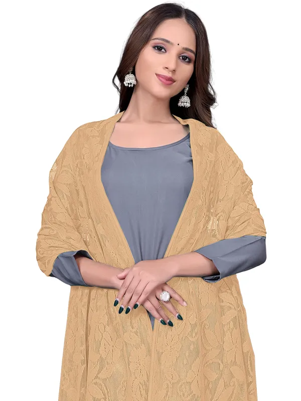 Amritsari_Net_Floral_Dupatta_With_Lace_Border_Beige