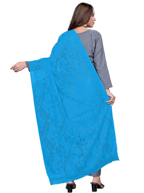 Amritsari_Net_Floral_Dupatta_With_Lace_Border_Sky_Blue