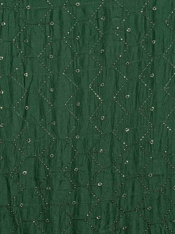 Chanderi_Zigzag_Embroidery_Dupatta_With_Sequins_Tassels_Green