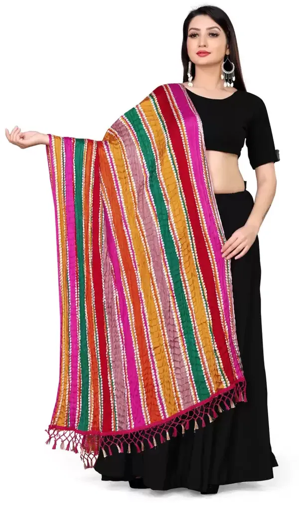 Chinon_Bandhani_Digital_Print_Dupatta_With_Tassels_Multi_Color3