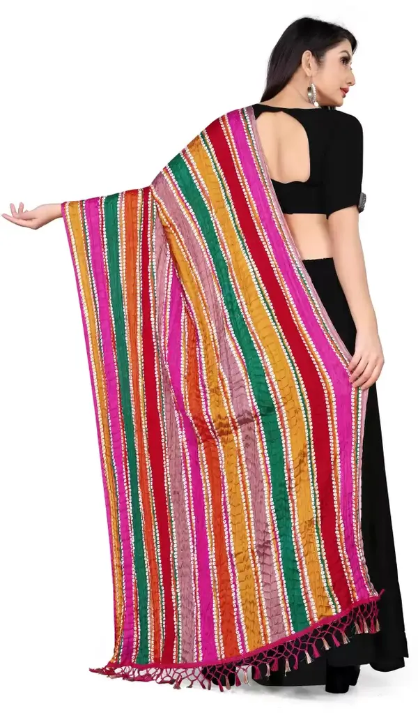 Chinon_Bandhani_Digital_Print_Dupatta_With_Tassels_Multi_Color3