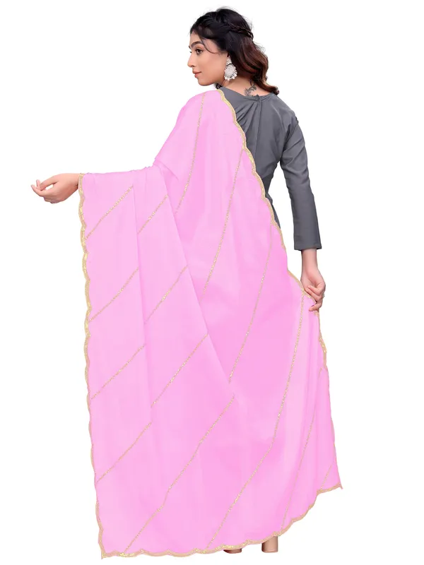 Chinon_Laheriya_Sequin_Work_Dupatta_With_Scalloped_Border_Light_Pink