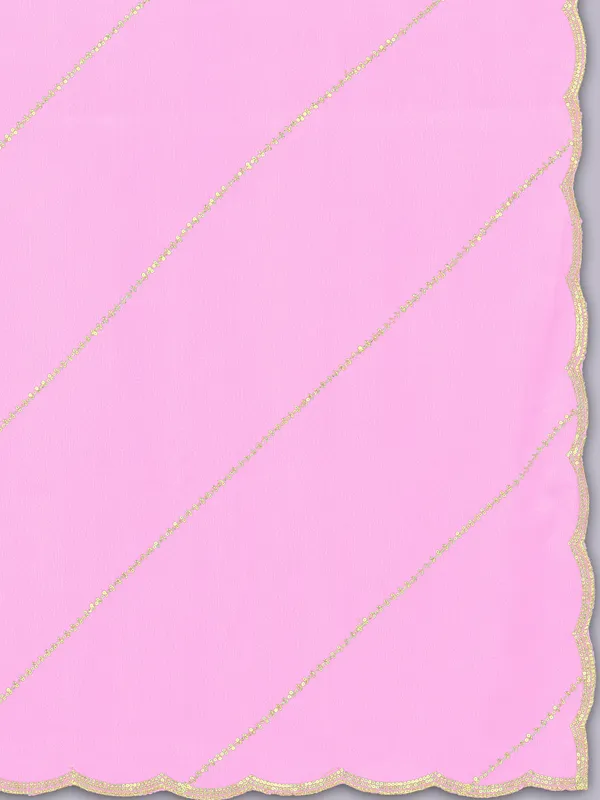 Chinon_Laheriya_Sequin_Work_Dupatta_With_Scalloped_Border_Light_Pink
