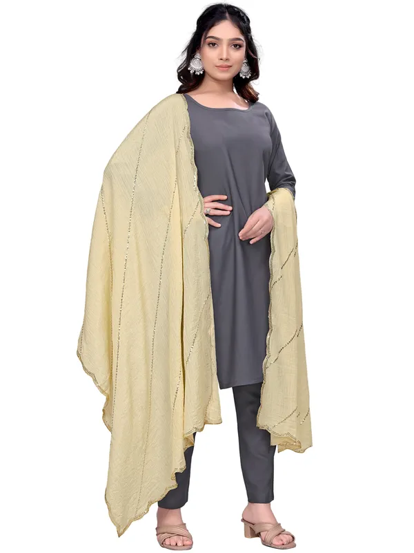 Chinon_Laheriya_Sequin_Work_Dupatta_With_Scalloped_Border_Off_White