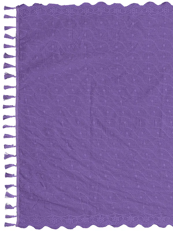 Cotton_Schiffli_Dupatta_With_Scalloped_Border_Tassels_Lavender