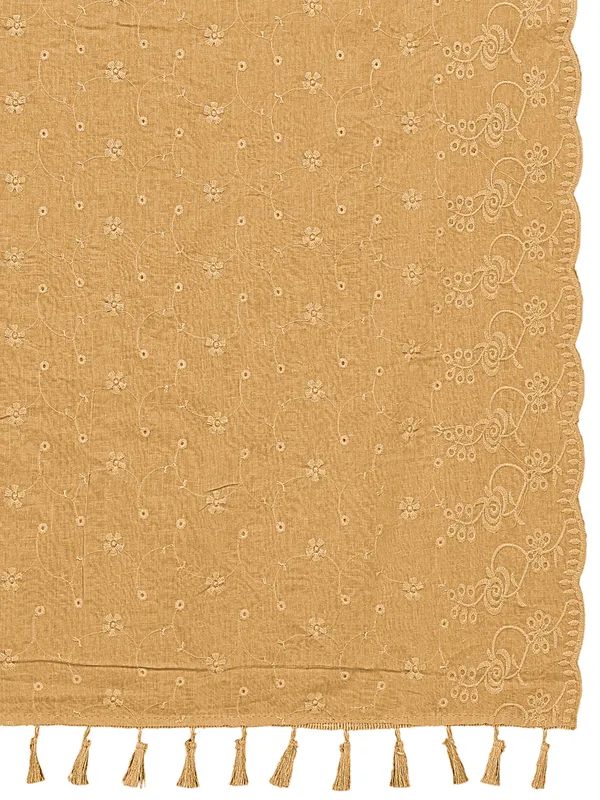 Cotton_Floral_Schiffli_Embroidered_Dupatta_With_Tassels_Beige