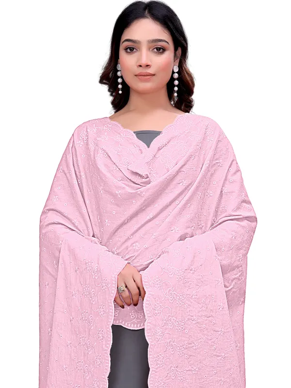 Cotton_Floral_Schiffli_Embroidered_Dupatta_With_Tassels_Peach