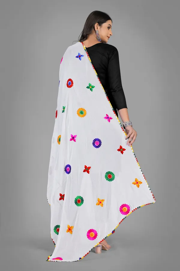 Nazmin_Multicolour_Floral_Embroidered_Dupatta_With_Lace_White