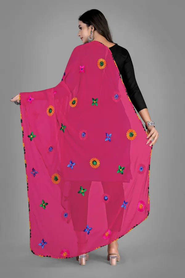 Nazmin_Multicolour_Floral_Embroidered_Dupatta_With_Lace_Pink