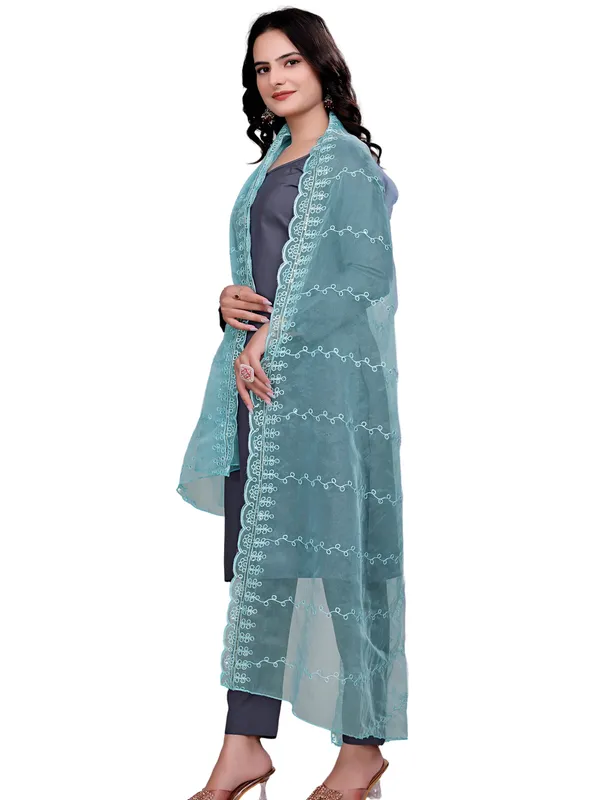 Organza_Embroidered_Dupatta_With_Sequins_Scalloped_Border_Sky_Blue
