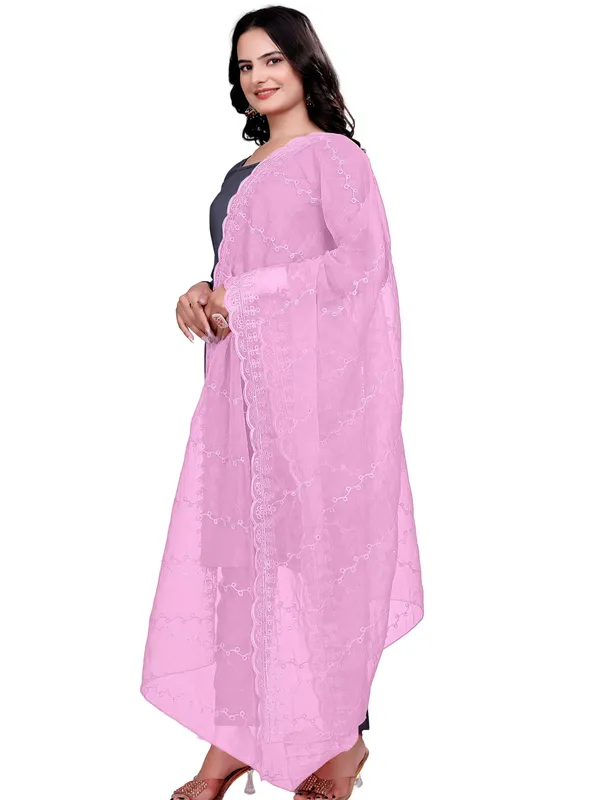 Organza_Embroidered_Dupatta_With_Sequins_Scalloped_Border_Light_Pink