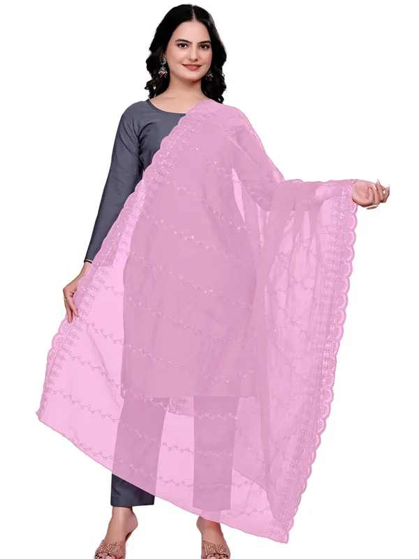Organza_Embroidered_Dupatta_With_Sequins_Scalloped_Border_Light_Pink