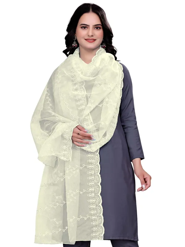 Organza_Embroidered_Dupatta_With_Sequins_Scalloped_Border_Off_White