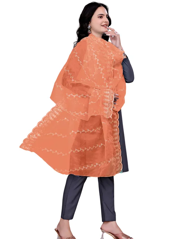 Organza_Embroidered_Dupatta_With_Sequins_Scalloped_Border_Peach