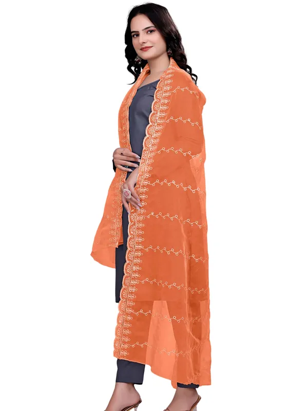 Organza_Embroidered_Dupatta_With_Sequins_Scalloped_Border_Peach