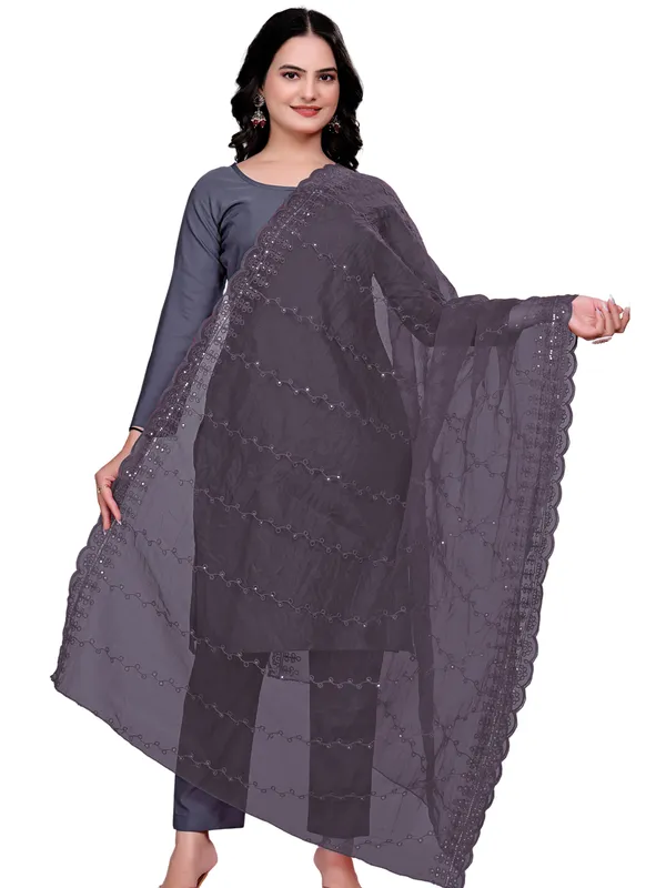 Organza_Embroidered_Dupatta_With_Sequins_Scalloped_Border_Grey