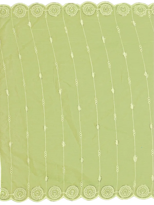 Organza_Striped_Embroidery_Dupatta_With_Medallion_Border_Lemon_Yellow