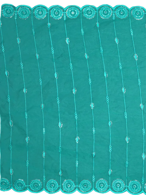 Organza_Striped_Embroidery_Dupatta_With_Medallion_Border_Rama_Green