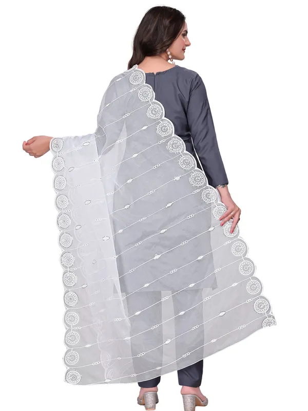 Organza_Striped_Embroidery_Dupatta_With_Medallion_Border_White