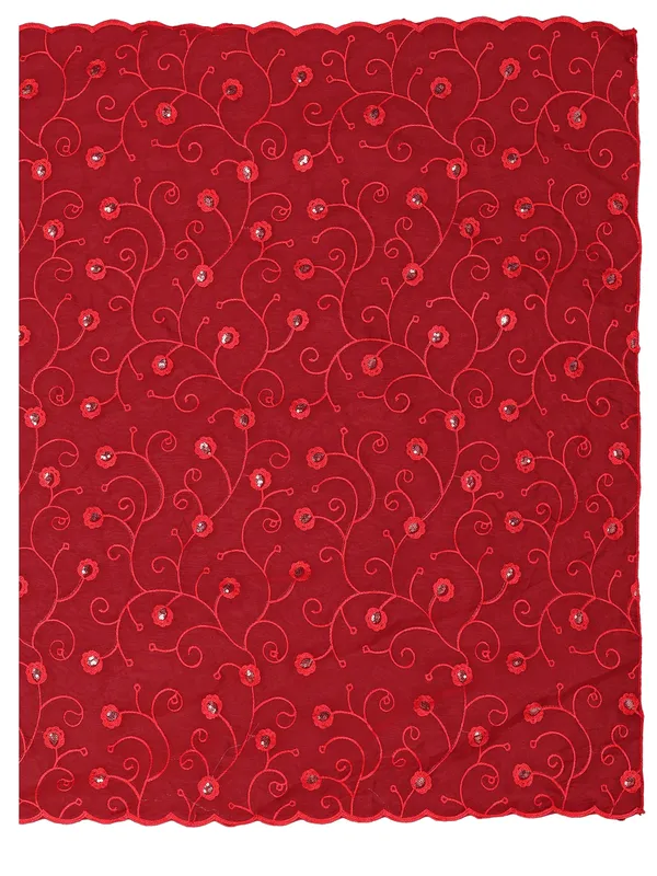 Organza_Floral_Jaal_Embroidered_Dupatta_With_Sequins_Red