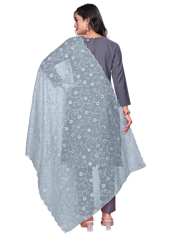 Organza_Floral_Jaal_Embroidered_Dupatta_With_Sequins_Grey