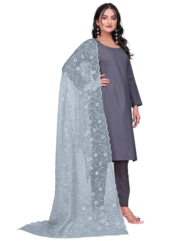 Organza_Floral_Jaal_Embroidered_Dupatta_With_Sequins_Grey