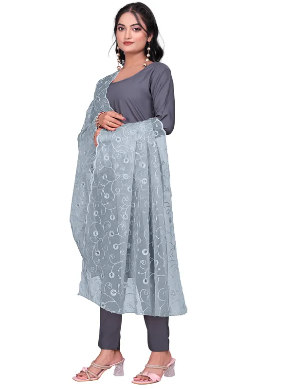Organza_Floral_Jaal_Embroidered_Dupatta_With_Sequins_Grey