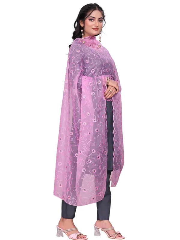Organza_Floral_Jaal_Embroidered_Dupatta_With_Sequins_Light_Pink