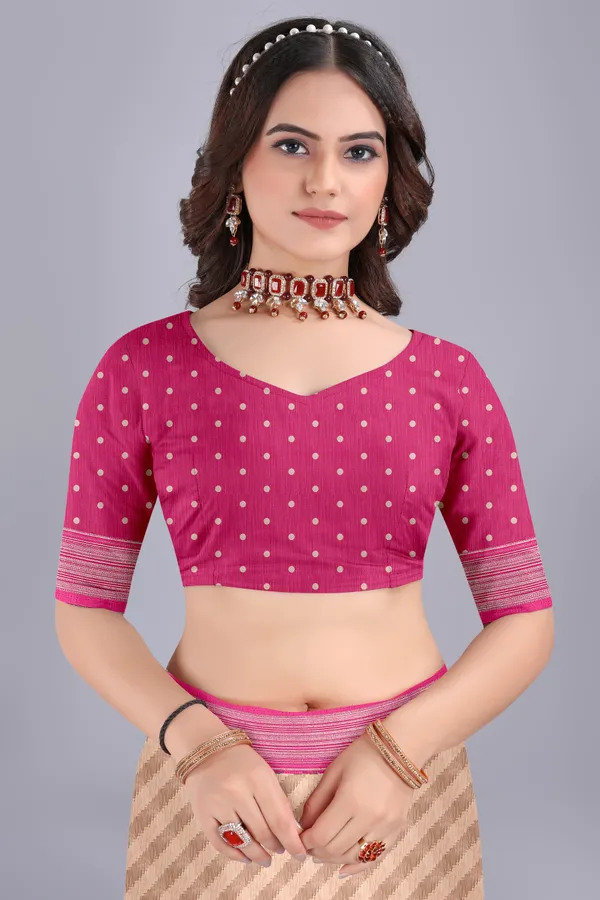 Linen_Cotton_Digital_Printed_Saree_With_Blouse_Piece_Pink