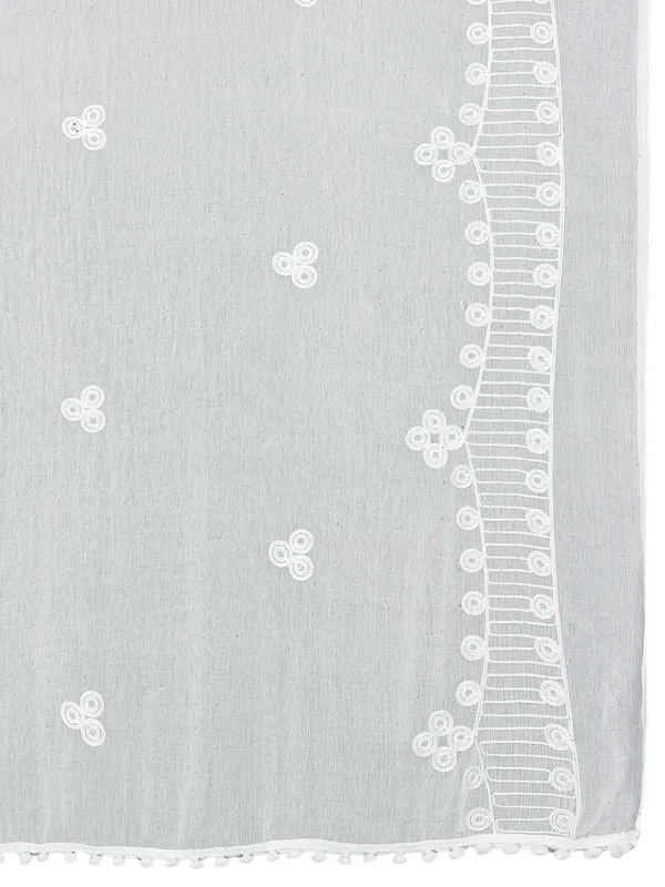 Chiffon_Embroidered_Goti_Dupatta_With_Stone_Work_Pom_Pom_Lace_White