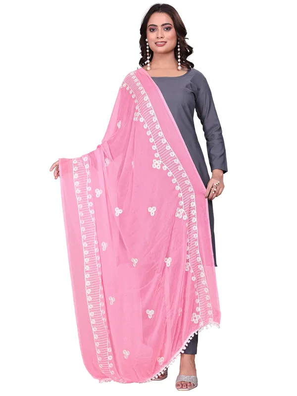 Chiffon_Embroidered_Goti_Dupatta_With_Stone_Work_Pom_Pom_Lace_Light_Pink