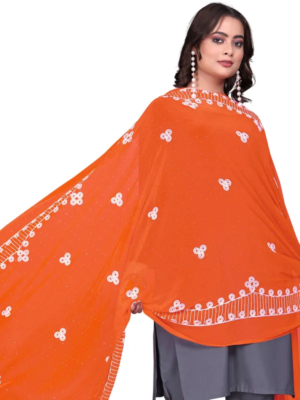 Chiffon_Embroidered_Goti_Dupatta_With_Stone_Work_Pom_Pom_Lace_Orange