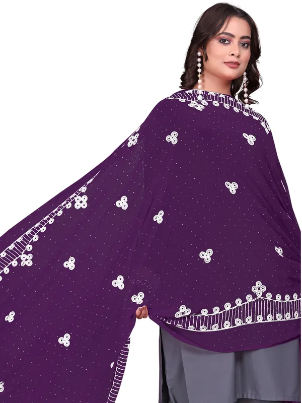 Chiffon_Embroidered_Goti_Dupatta_With_Stone_Work_Pom_Pom_Lace_Wine