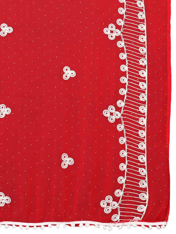 Chiffon_Embroidered_Goti_Dupatta_With_Stone_Work_Pom_Pom_Lace_Red