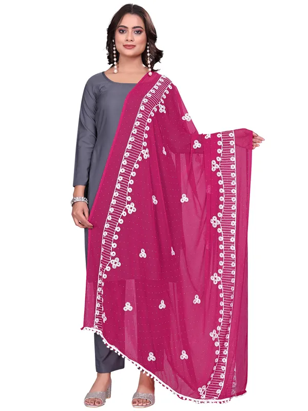 Chiffon_Embroidered_Goti_Dupatta_With_Stone_Work_Pom_Pom_Lace_Pink