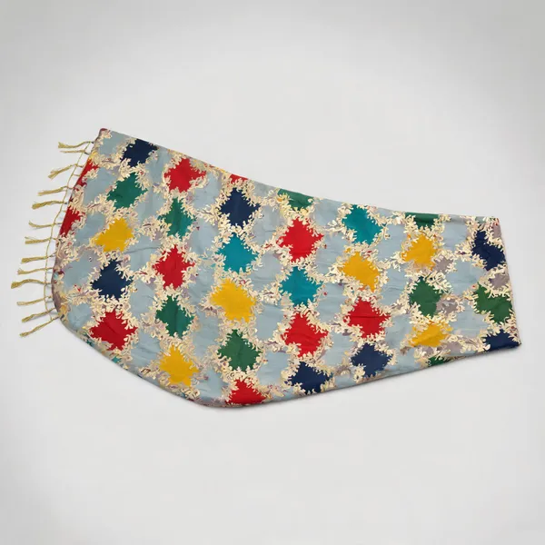 Chinon_Dupatta_With_Digital_Gold_Foil_Print_And_Tassels_Multicolor_1