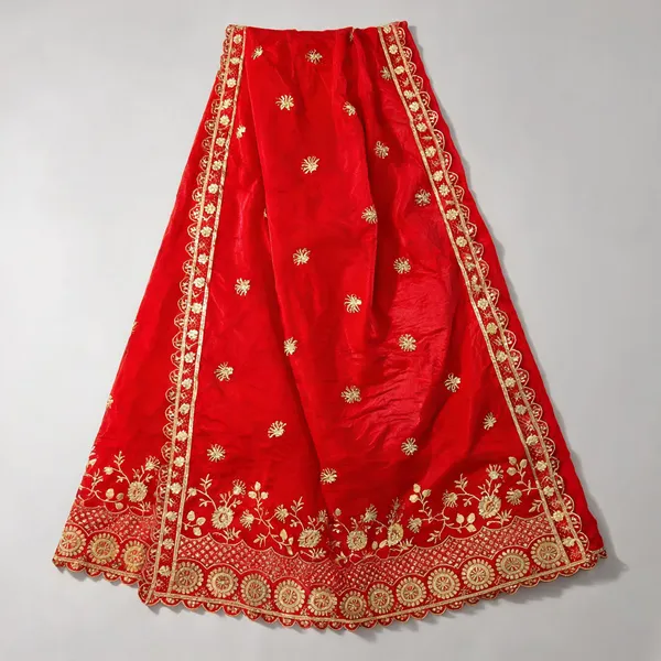 Art_Silk_Dupatta_With_Heavy_Zari_Sequin_Embroidered_Border_Red