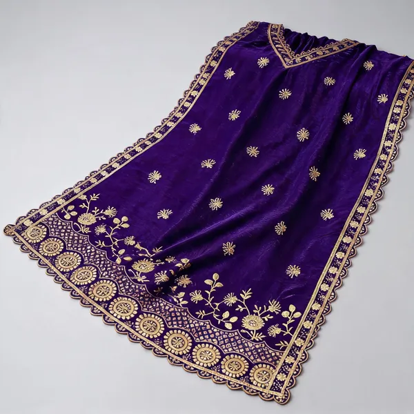 Art_Silk_Dupatta_With_Heavy_Zari_Sequin_Embroidered_Border_Navy_Blue