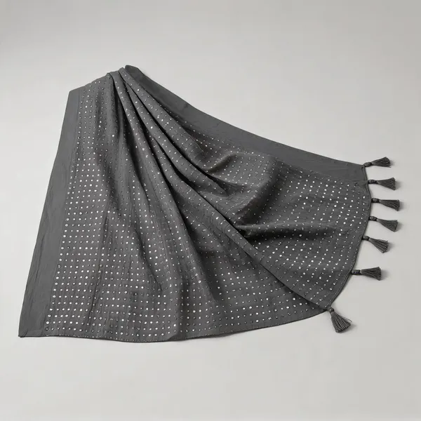 Chanderi_Sequin_Embroidered_Dupatta_With_Tassels_Grey