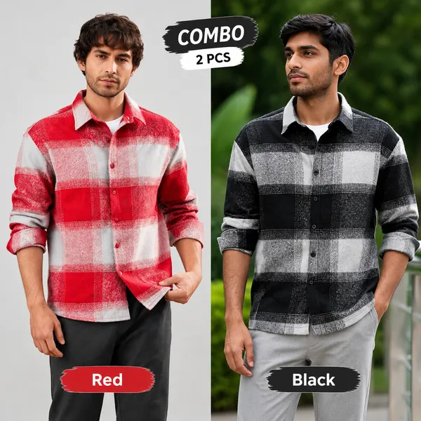 Classic_Flannel_Check_Shirt_Duo