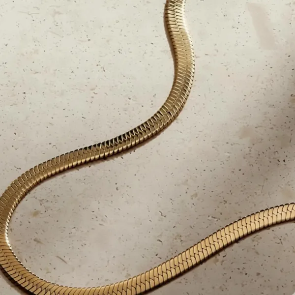 Gold_Plated_Snake_Chain_Necklace_For_Men