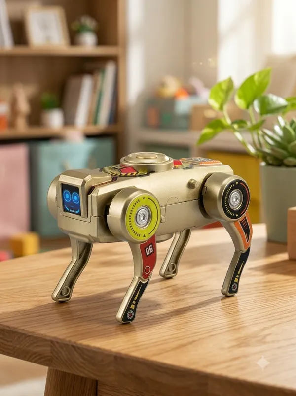 Transforming_Robot_Car_Toy_With_Fidget_Spinner