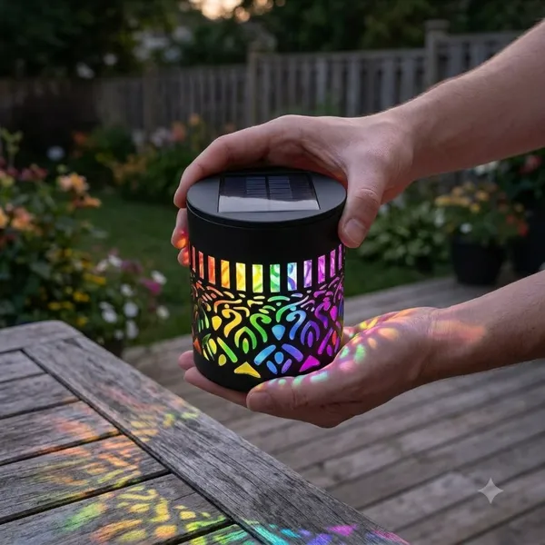 Dizaa_Solar_Mandala_Wall_Light,_Solar_Powered_Outdoor_Decorative_Lamp_with_Auto_On_Off_Solar_Light_Set