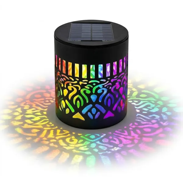 Dizaa_Solar_Mandala_Wall_Light,_Solar_Powered_Outdoor_Decorative_Lamp_with_Auto_On_Off_Solar_Light_Set