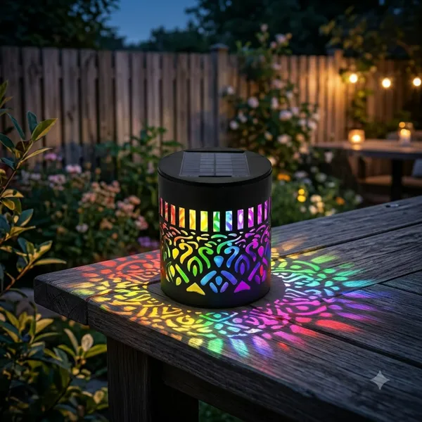 Dizaa_Solar_Mandala_Wall_Light,_Solar_Powered_Outdoor_Decorative_Lamp_with_Auto_On_Off_Solar_Light_Set