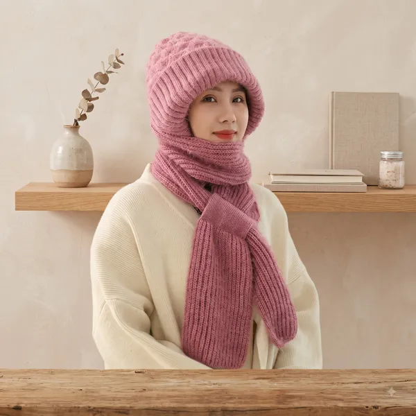 2_in_1_Winter_Cap_With_Scarf