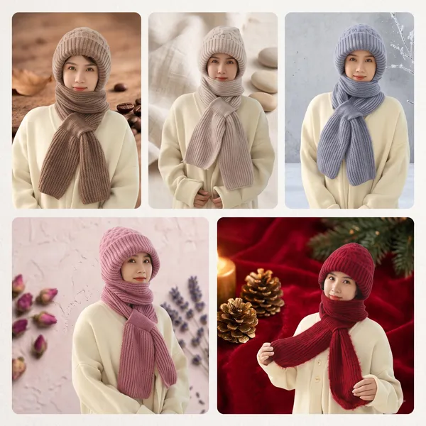 2_in_1_Winter_Cap_With_Scarf