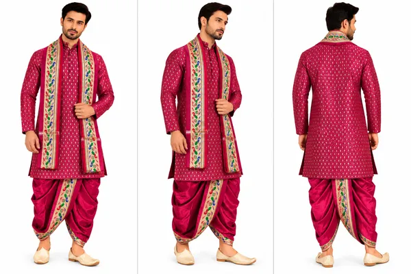Royal_Maroon_Printed_Kurta_Dhoti_Set_for_Men